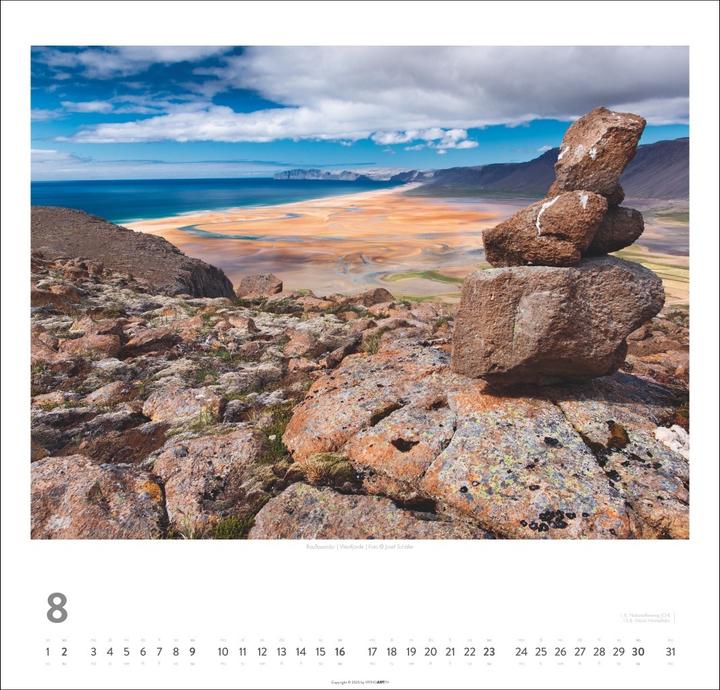 Immagine prodotto Island Kalender 2026 - Insel aus Feuer und Eis (48 x 46 cm)