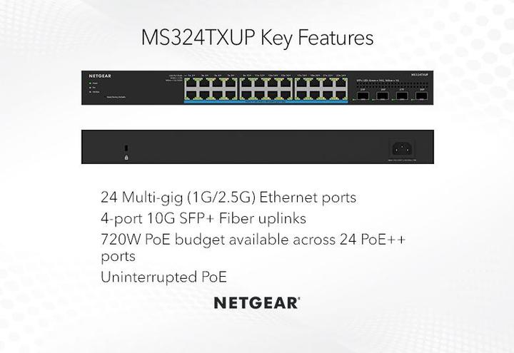Produktbild Netgear MS324TXUP - 24 x 1G/2.5G Multi-Gigabit U (28 Ports)