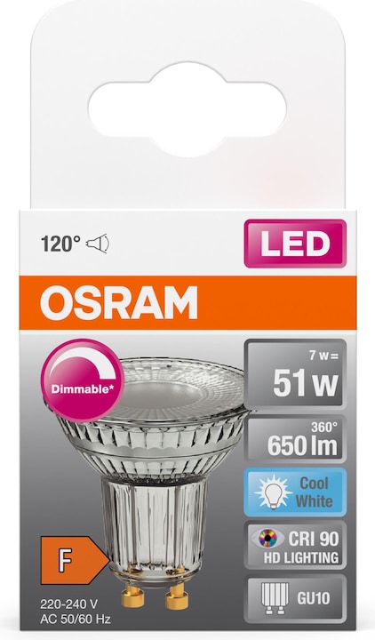 Produktbild Osram Led Superstar Par16 (GU10, 7.90 W, 650 lm, 1 x, G)