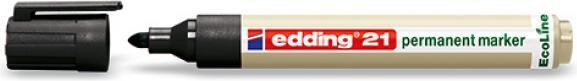 Image du produit Edding Marqueur permanent 21 (Noir, 3 mm, 1 x)