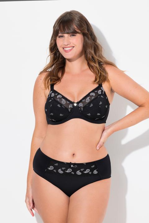 Produktbild Ulla Popken Midislip, Paisley-Stickerei, Mikrofaser (50, 52)