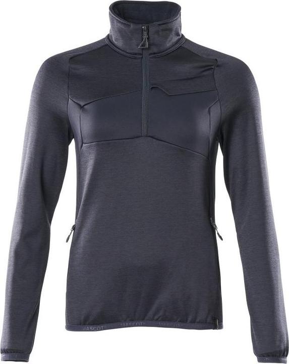 Actual product image Mascot Fleece pullover w. zip forest green, size 2XL (1 x)