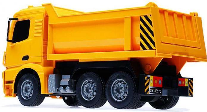 Actual product image Double RC Dump Truck E570 1:26 licencja mercedes