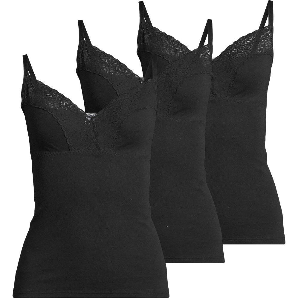 Speidel, BH, 3er Pack Natalie BH-Hemd, Schwarz, (42, 3er Pack)