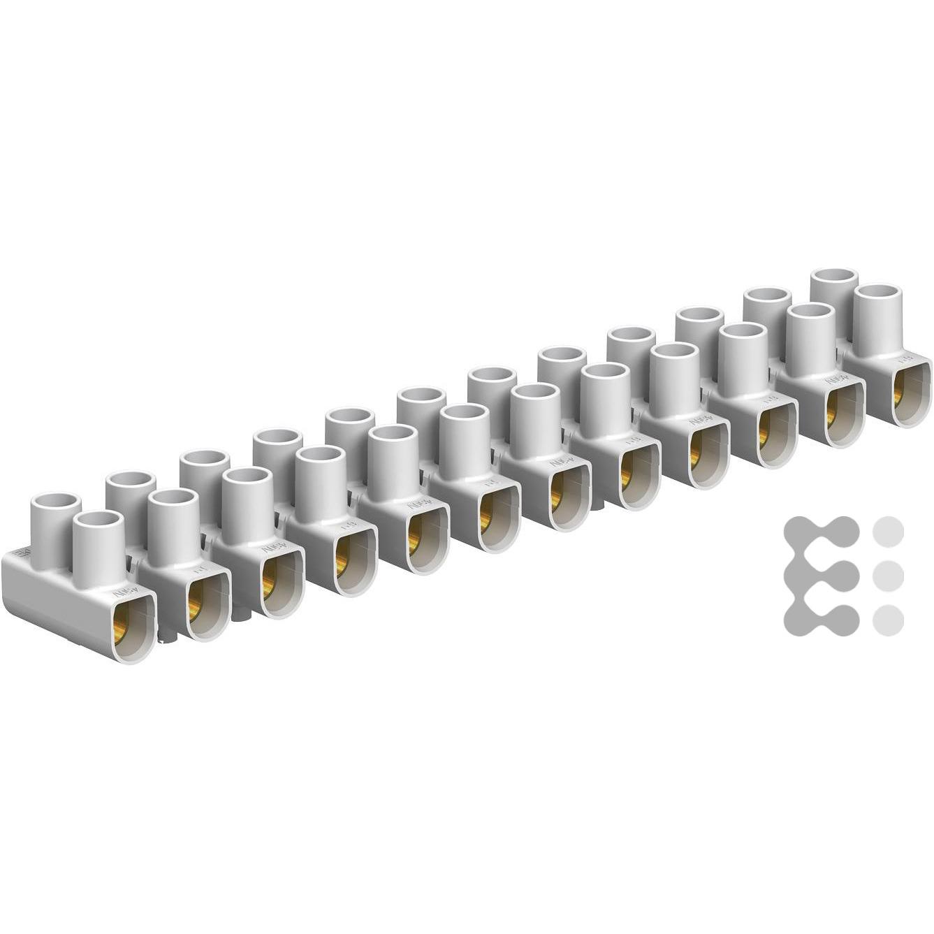 Thumbnail - OBO Bettermann, Kabelverbindung, 74 CE WS/EKL 1 S Reihenlüsterklemme 6,0mm² PP weiss 2056224