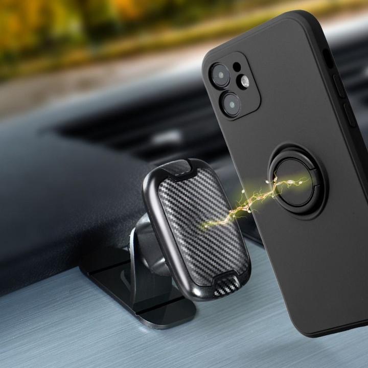 Produktbild Forcell Back panel cover OEM SILICONE RING case for IPHONE 12 Pro Max black (Apple iPhone 12 Pro Max)