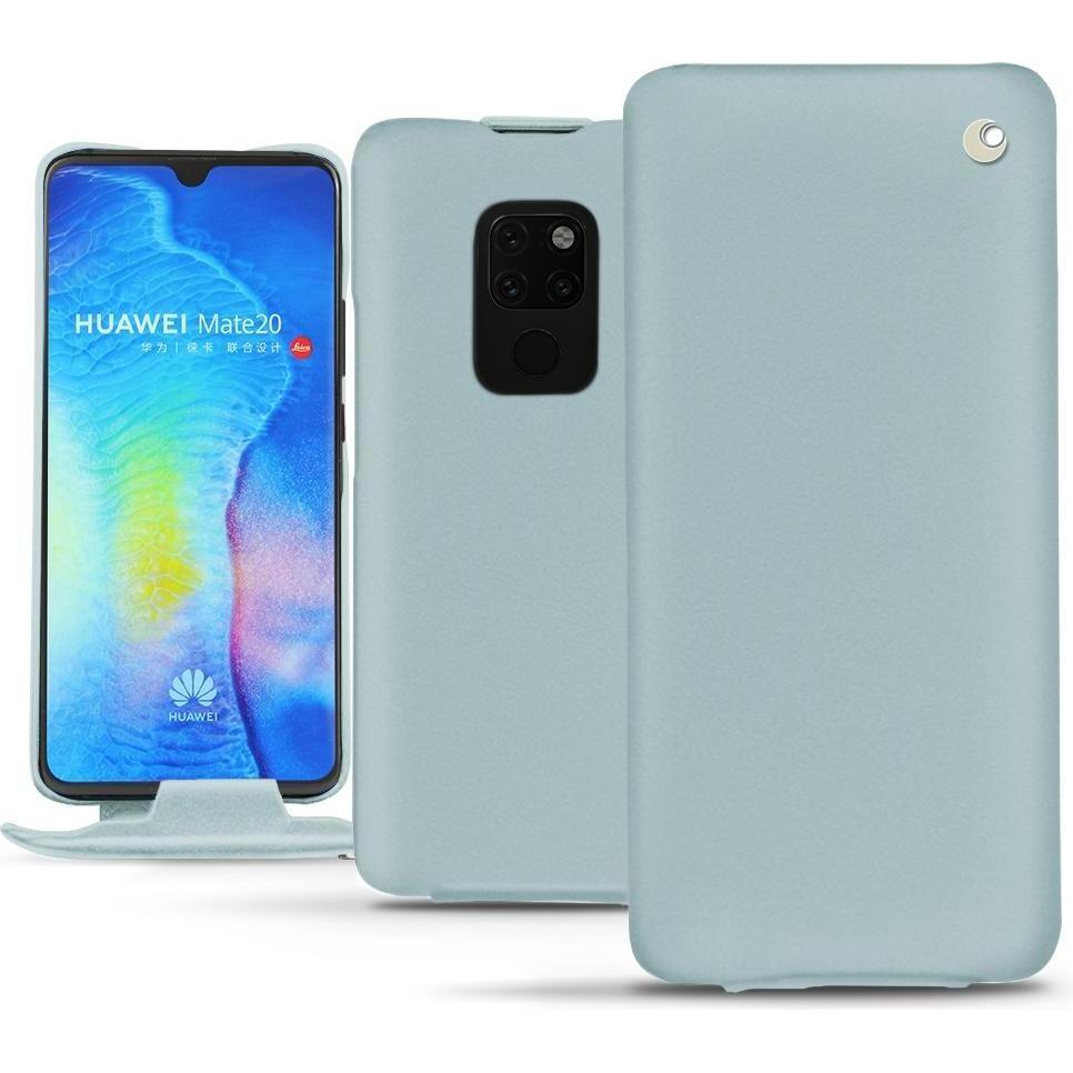 Noreve Lederschutzhülle vertikal (Huawei Mate 20), Smartphone Hülle, Blau