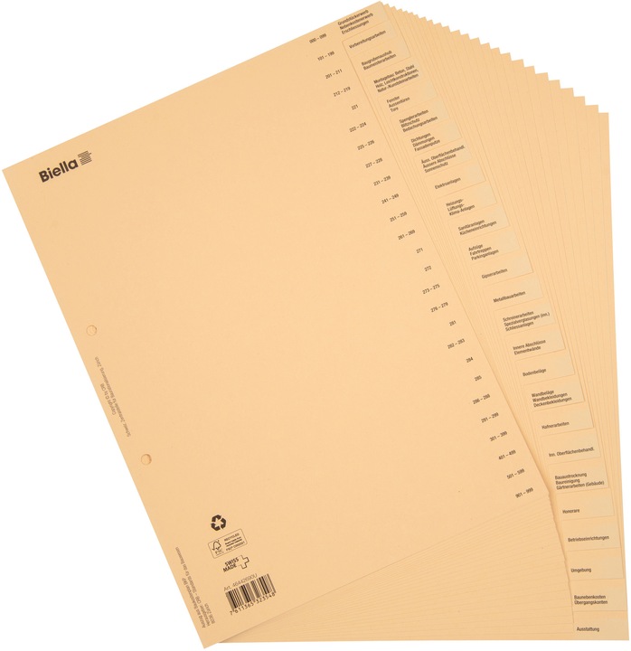 Image du produit Biella Registre comptable de la construction, en allemand