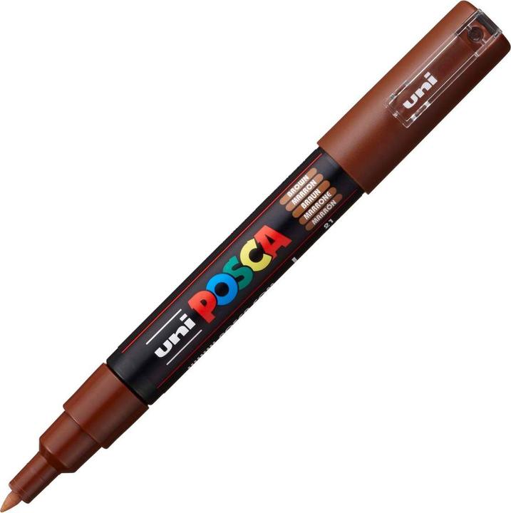 Actual product image Posca Marker PC-1M round tip (Brown, 0.70 mm, 1 x)