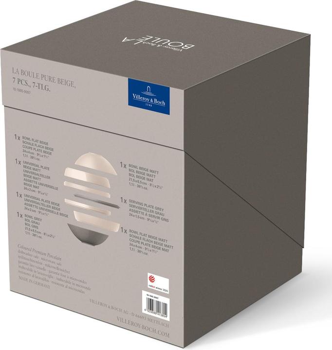 Actual product image Villeroy & Boch La Boule pure beige Iconic (7 Piece)