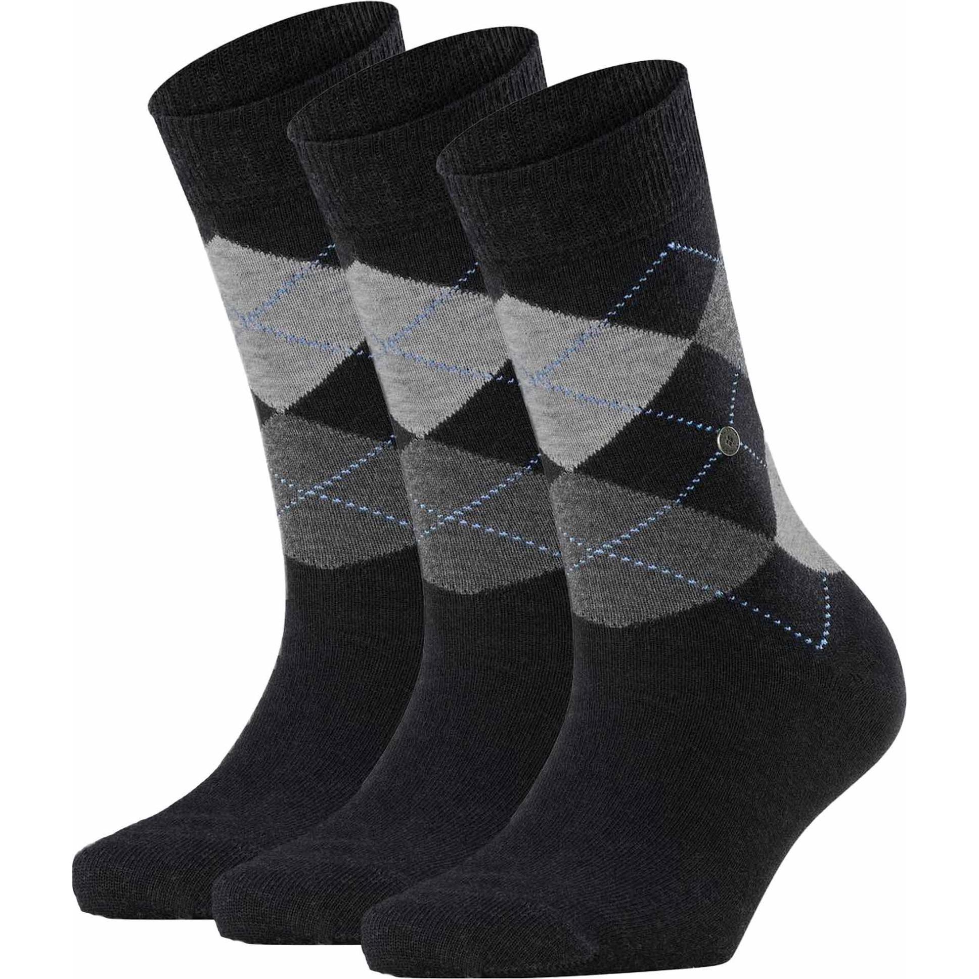 Burlington, Damen, Socken, Socken Casual Bequem sitzend Queen - 20104, Mehrfarbig, (3er Pack, 36 - 41)