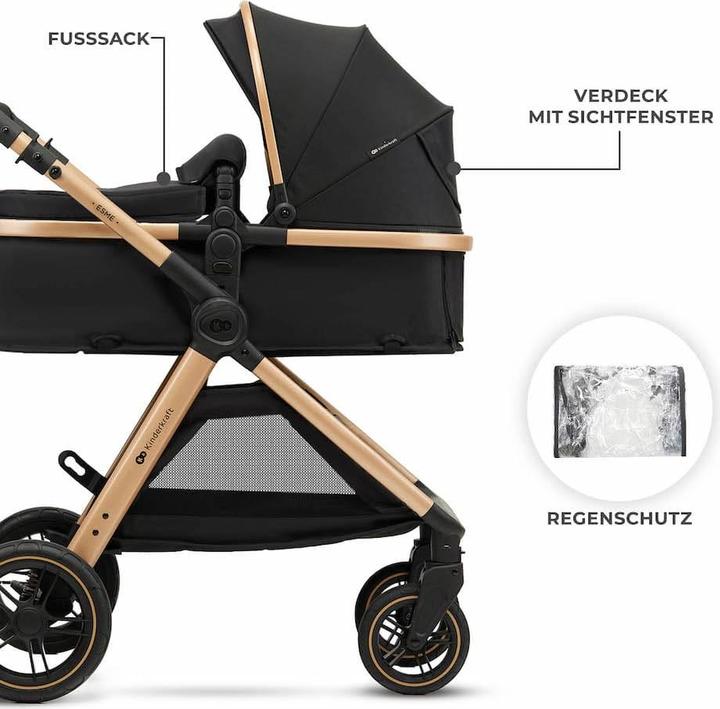 Image du produit KinderKraft multifunctional stroller ESME 3IN1 Pure Black + MINK PRO 2