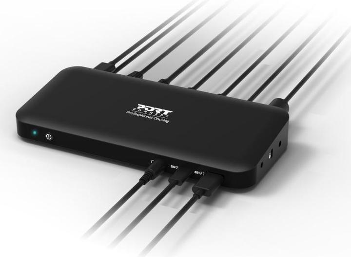 Produktbild Port Designs Docking Type C Office 3 X - Eu (USB-C, 9 Ports)