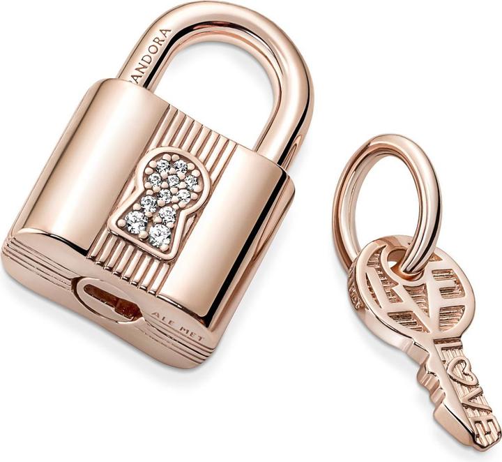 Immagine prodotto Pandora Serratura e chiave (Metallo, placcato oro rosa)