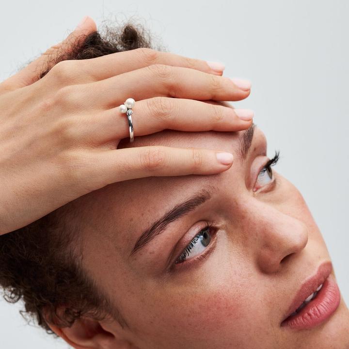 Produktbild Pandora Duo Behandelte Süsswasserzuchtperlen Ring (48, 925 Silber)