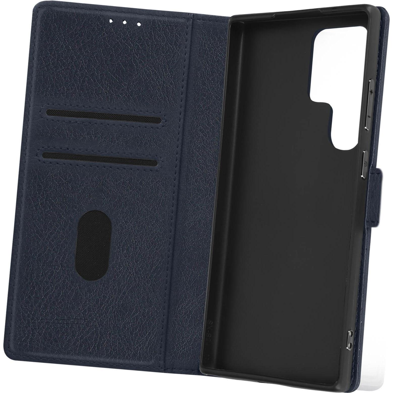 Avizar Chesterfield Wallet Cover Series (Samsung Galaxy S24 Ultra), Smartphone Hülle, Blau
