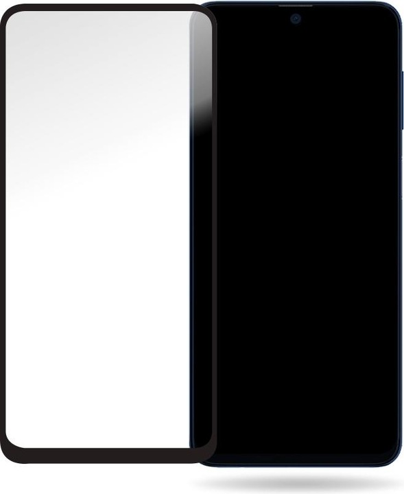 Actual product image Mobilize Black frame glass (1 Piece, Samsung Galaxy M51)