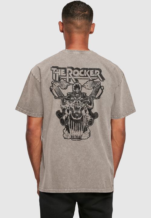 Produktbild Merchcode Thin Lizzy - Logo Rocker Acid Washed Oversize Tee - 160111 (M)