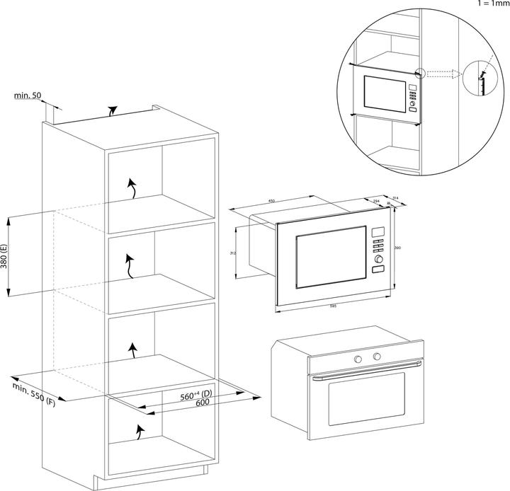 Actual product image Candy CA38FL7NWBX (20 l)