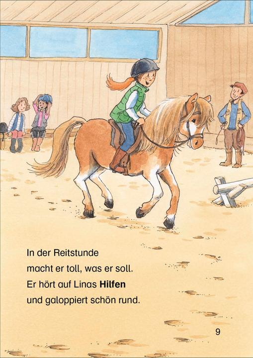 Produktbild Leselöwen 1. Klasse - Das neue Pferd in der Reitschule (Deutsch, Eva Hierteis, Franziska Harvey, Loewe Erstlesebücher, 2021)