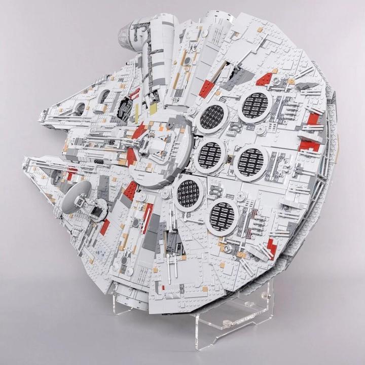 Actual product image iDisplayit Acrylic stand 2 in 1 for LEGO® 75192 Star Wars UCS Millennium Falcon
