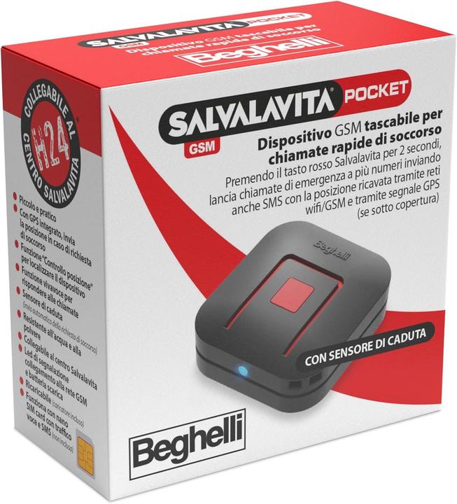 Actual product image Beghelli Lifesaver Pocket GSM Personal GPS Tracker Black (Android, iOS)