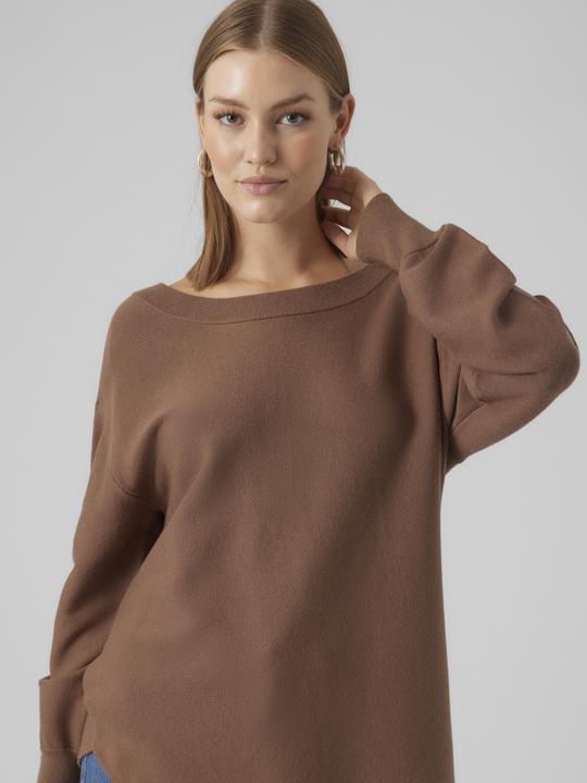 Image du produit Vero Moda VMNANCY LS BOATNECK PULLOVER GA EXC Pull en maille (M)