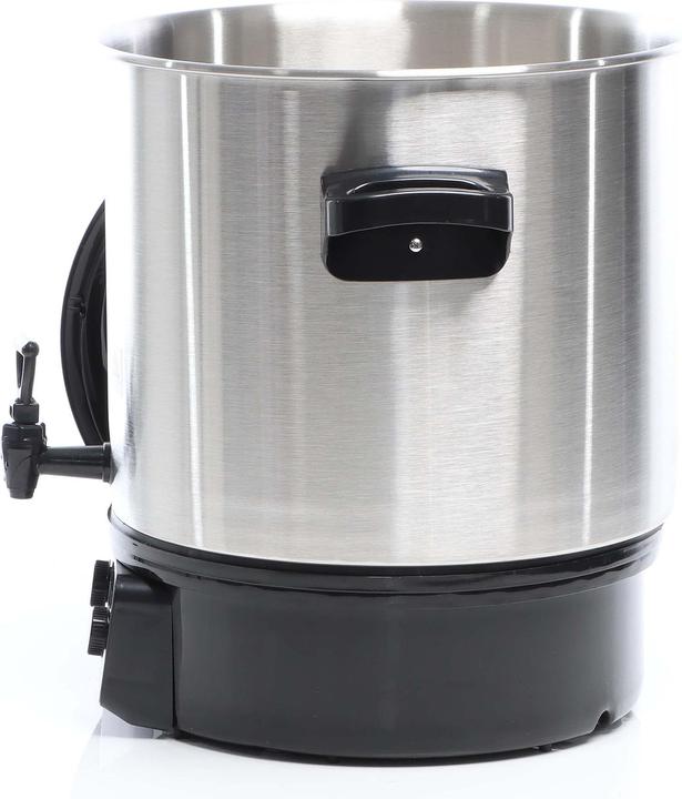 Image du produit Wiltec Soupière électrique Acier fin 27L 2000W Écran digital Minuterie Marmite 30-100°C Soupe (27 l)