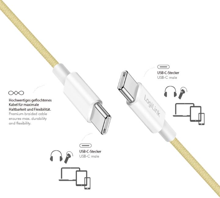 Image du produit LogiLink USB C – USB C (1.50 m, USB 2.0, 60 W)