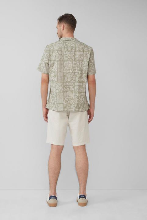 Image du produit S.Oliver Hemd Resort Fit: Kurzarmhemd aus Viskosemix mit Brusttasche (M)