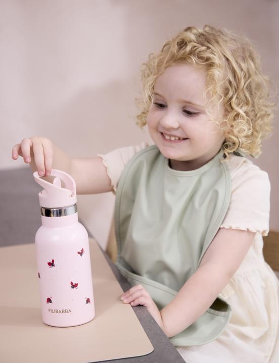 Immagine prodotto Filibabba Bavaglino con nastro in confezione da 2 - Blu perla + Salvia del deserto (6 Mesi)