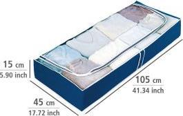 Actual product image Wenko 4 Air underbed chest of drawers blue 105.0 x 45.0 x 15.0 cm