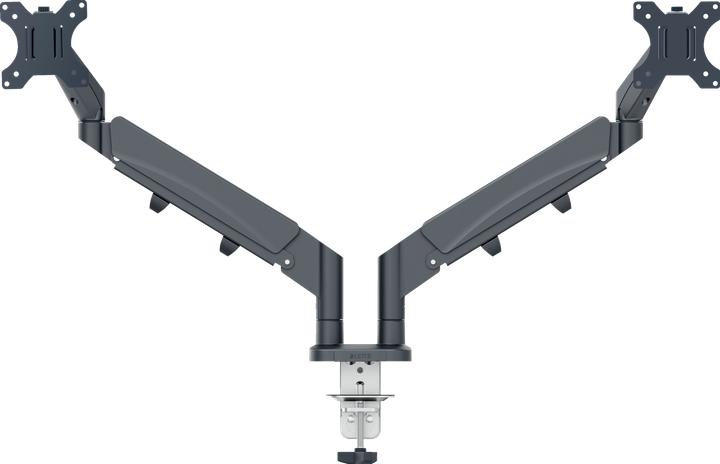 Productafbeelding Leitz Schermsteun 2 monitoren fluweelgrijs (Tabel, 32", 9 kg)