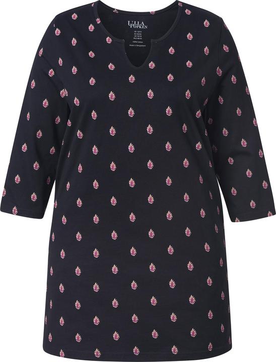 Actual product image Ulla Popken Minimal Print Empire Knit Tunic (54)