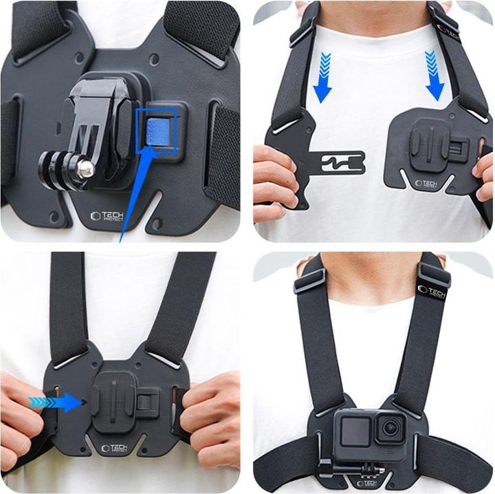 Image du produit Telesin Szelki na klatkÄ piersiowÄ GA100 Chest Mount do GoPro / DJI - czarne