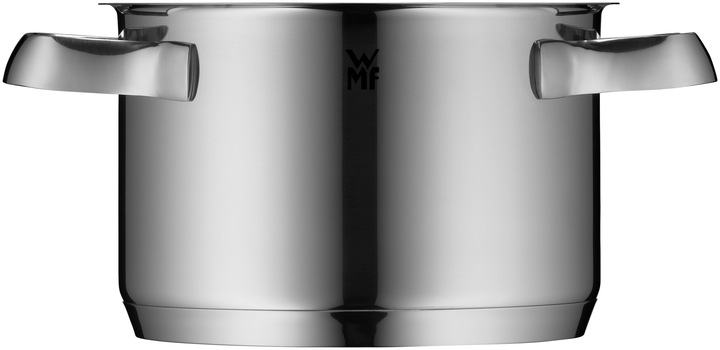 Actual product image WMF Cooking Pot Meat Pot Induction 16cm Glass Lid Belmonte Stainless Steel 18/10 (Pot, Stainless steel)