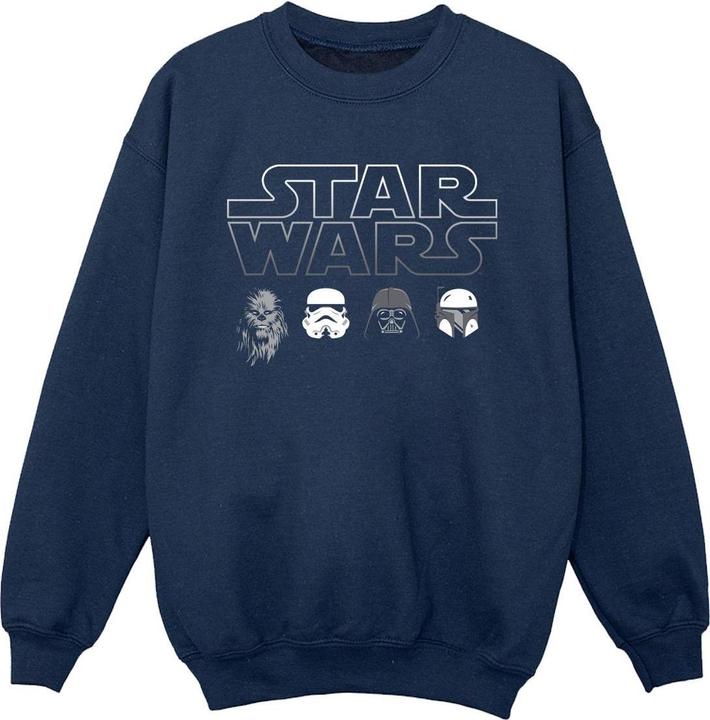 Immagine prodotto Star Wars Character Heads Felpa Ragazzi (140, 146)
