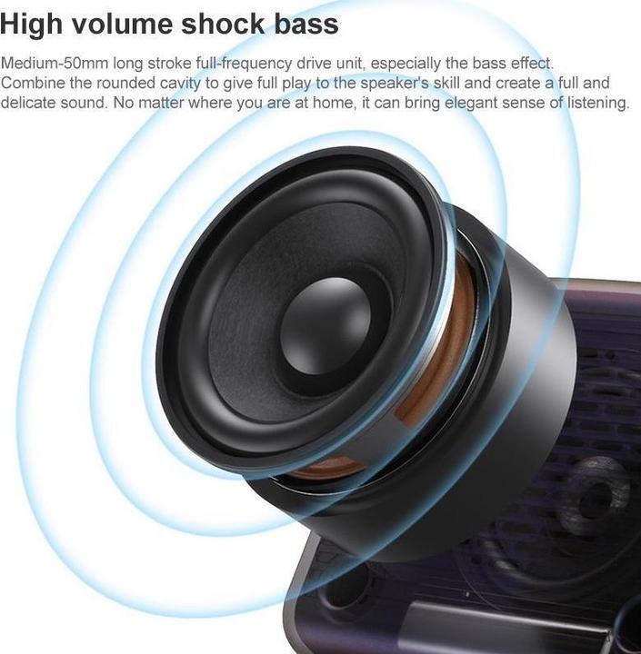 Produktbild AEC BT-511 Mini-LED-HD-Spiegel-Bluetooth-Lautsprecher (4 h, Akkubetrieb)