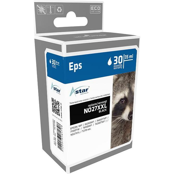 Astar, Druckerpatrone, 35 ml - Schwarz - compatible - Tintenpatrone (BK)