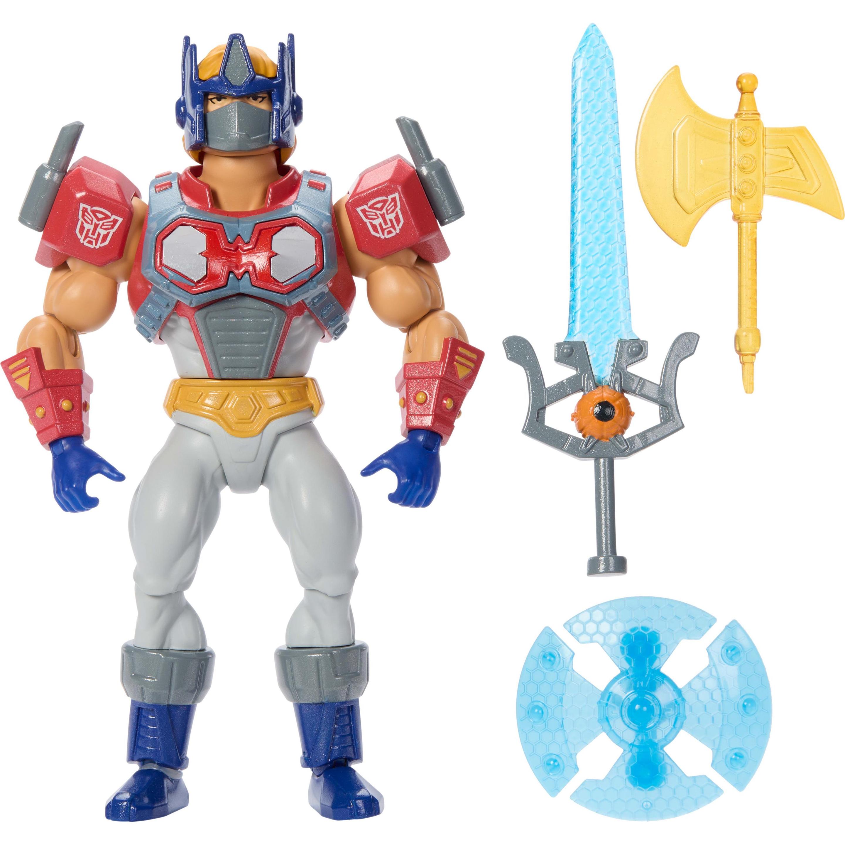 Mattel Masters of the Universe x Transformers Optimus Prime Armor He-Man Action Figure