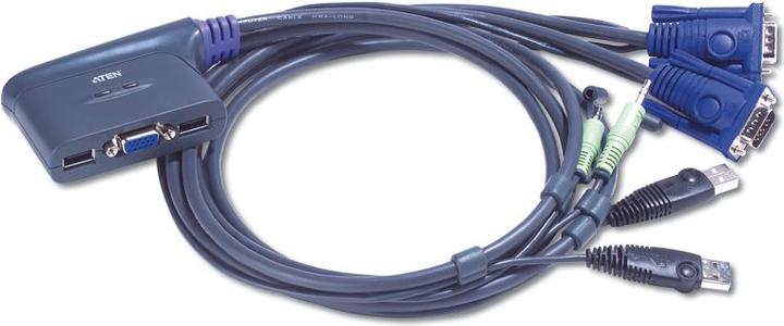 Produktbild Aten CS62U - KVM-/Audio-/USB-Switch - 2 x KVM/Audio/USB