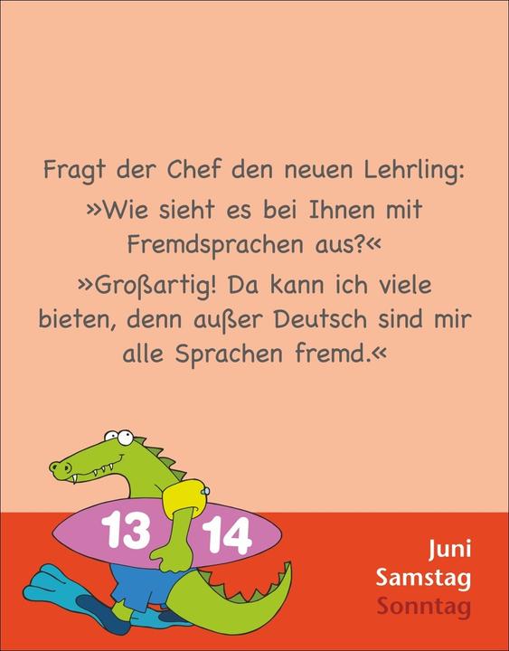 Actual product image Harenberg Witze für Kids Tagesabreisskalender 2026