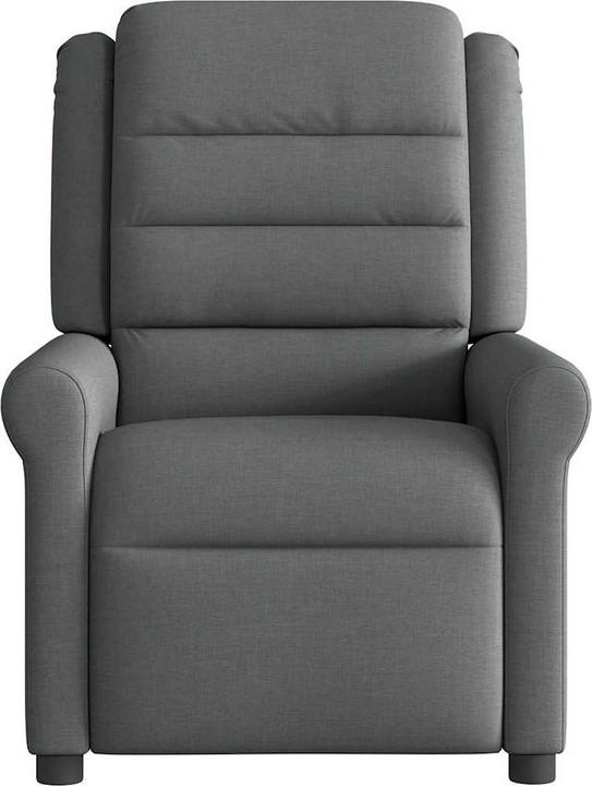 Immagine prodotto VidaXL Poltrona massaggiante in tessuto grigio scuro Poltrona TV massaggiante