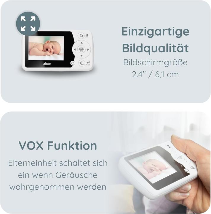 Produktbild Alecto Babyüberwachungsgerät mit Kamera (Babyphone mit Kamera, 300 m)