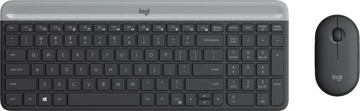 Image du produit Logitech Clavier et souris sans fil MK470, Graphite Sp., US (ING. Int., Sans fil)