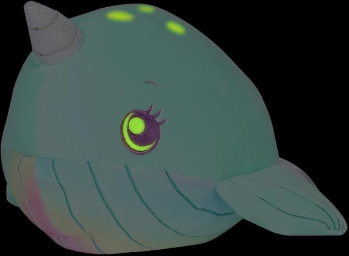 Actual product image Dream Beams Nickie the Narwhal Glow-in-the-Dark (18 cm)