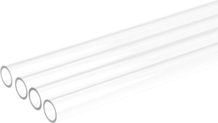 Alphacool Eisrohr 13/10mm Hard-Tube Acryl (PMMA) - klar, 80cm ( 4er-Set) (0.80 m, Kunststoff)