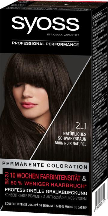 Produktbild Syoss Permanente Coloration (2_1 Natürliches Schwarzbraun)