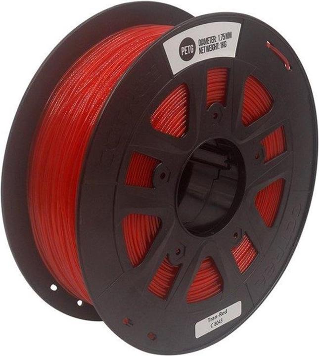 Produktbild Anycubic PETG 1.75 mm 1 kg. Transparent red (PETG, 1.75 mm, 1000 g, Transparent)