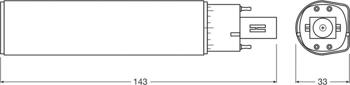 Produktbild Ledvance LED-Kompaktlampe (G24q-2, 700 lm, 1x)